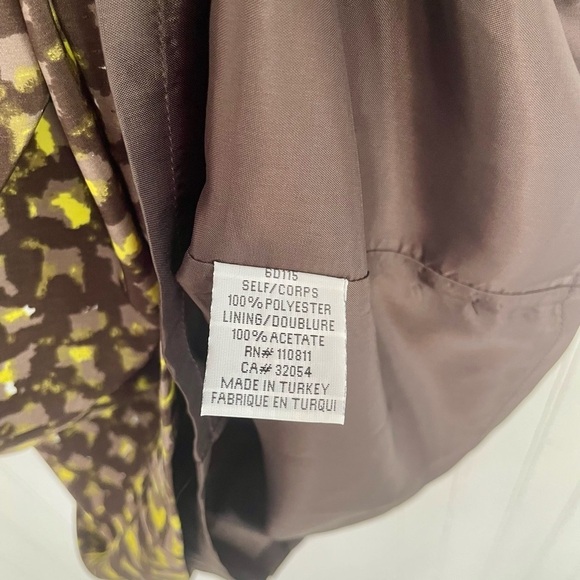 NWT Baraschi by Anthropologie Storm of Shapes Dress in Mocha and Sunshine - 6 - Picture 8 of 13